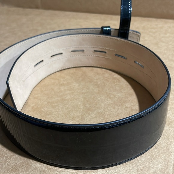 31 philliplim black patent leather belt size m - Picture 3 of 5